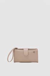 Etras Pasaport Bölmeli Krem Renk Çok Gözlü Kadın Cüzdan