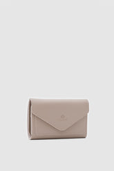 Crolis Krem Zarf Detaylı Nakit ve Bozuk Para Bölmeli Bayan Cüzdan-KREM