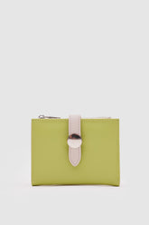 Logis Fıstık Renk Aksesuar Detaylı Bayan Cüzdan