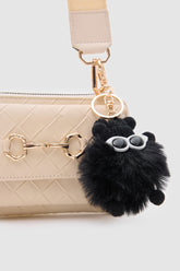 Şapkalı Siyah Renk Çanta Cüzdan Charm