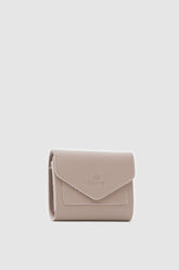 Srope Krem Minimal Zarf Kapak Görünümlü Bayan Cüzdan