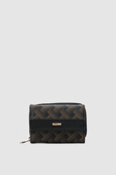 Palmas Beyaz Kahve T Desen Bayan Cüzdan