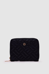 Alfora Siyah Nakış Detaylı Bayan Cüzdan