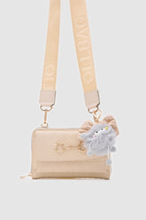 Kulaklı Gri Renk Çanta Cüzdan Charm