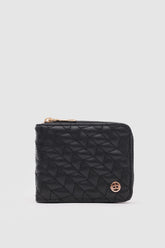 Rafa Siyah Nakış Detaylı Bayan Cüzdan